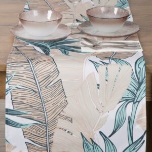 ArtFir Zahradní běhoun GARDEN 14B | béžová/tyrkysová 40 x 140 cm