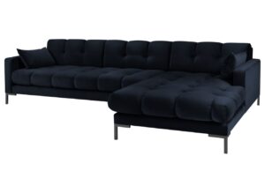 Micadoni Sametová rohová pohovka Mamaia 293 cm