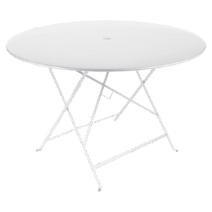 Bílý kovový skládací stůl Fermob Bistro 117 cm