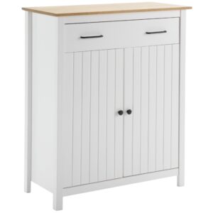 Bílá borovicová komoda Marckeric Miranda 90 x 40 cm