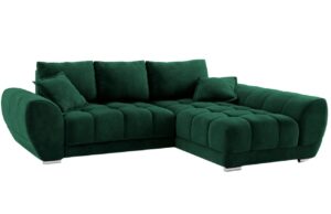 Windsor & Co Sametová rozkládací pohovka Nuage 285 cm