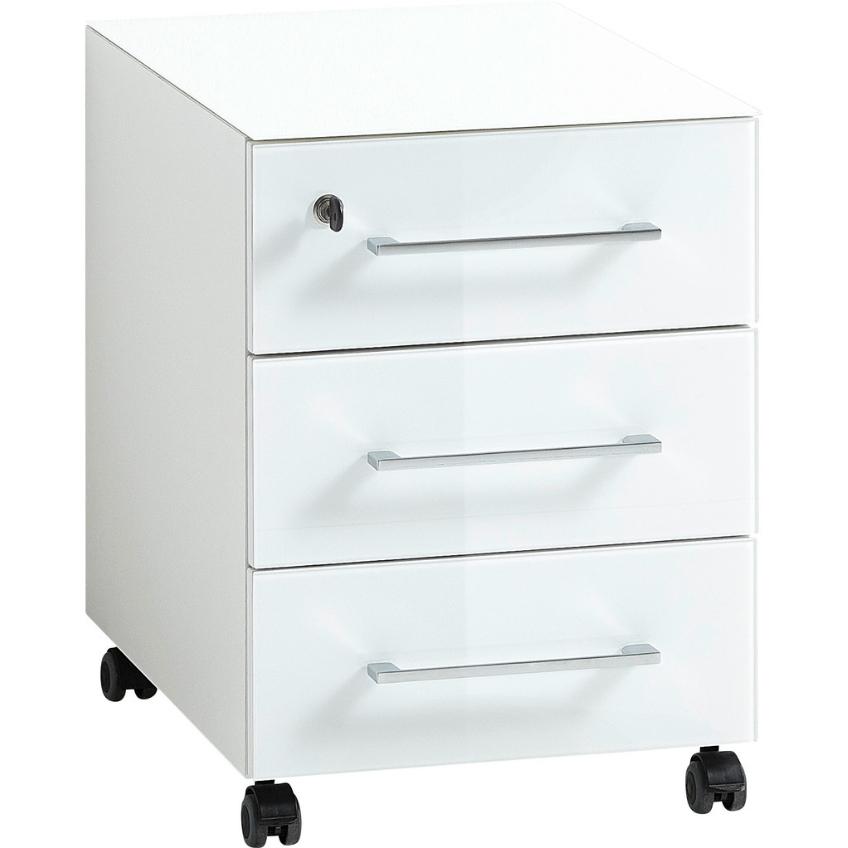 Germania Bílý pojízdný kontejner Monteria 40 x 50 cm