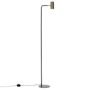 Zlatá kovová stojací lampa Somcasa Rugat 158 cm