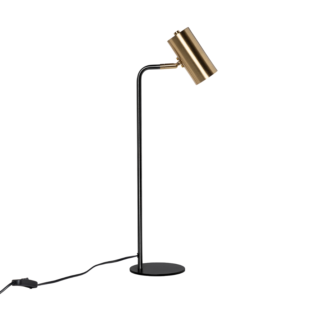 Zlatá kovová stolní lampa Somcasa Riola 52 cm