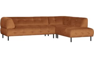 WOOOD Sametová rohová pohovka Doyle 267 cm