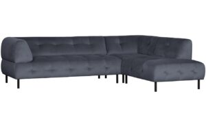 WOOOD Sametová rohová pohovka Doyle 267 cm