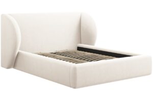 Micadoni Sametová postel Miley 180 x 200 cm s úložným prostorem