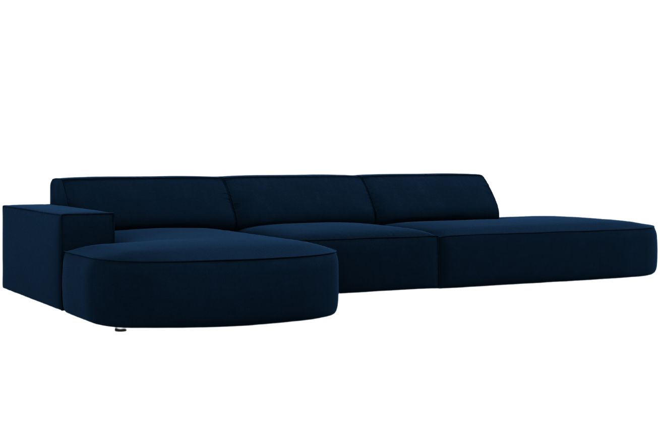 Micadoni Sametová rohová pohovka Jodie 342 cm