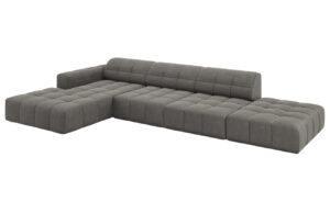 Cosmopolitan Design Sametová rohová pohovka Chicago 341 cm