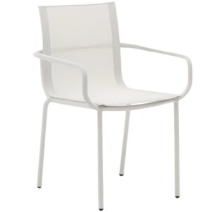 Světle šedá hliníková zahradní židle Kave Home Galdana