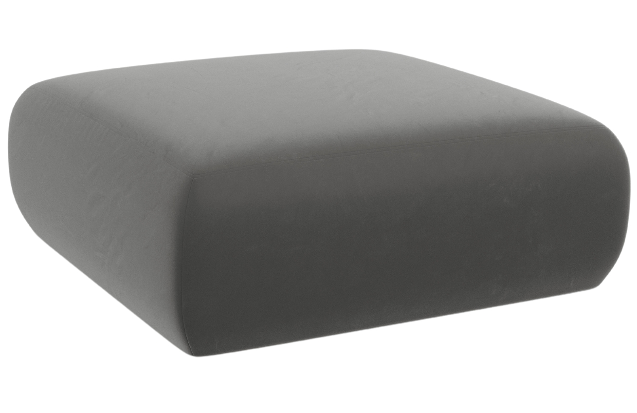 Windsor & Co Sametová podnožka Lola 100 x 100 cm