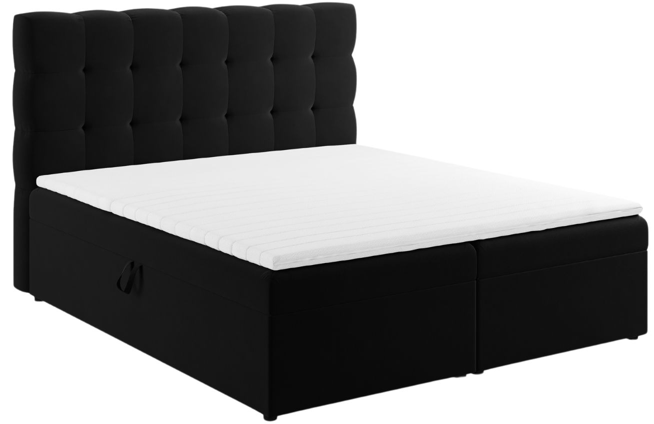 Micadoni Sametová boxspring postel Mamaia 180 x 200 cm