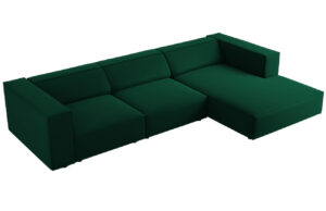 Cosmopolitan Design Sametová rohová pohovka Arendal 284 cm