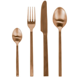 Sada měděných příborů Kave Home Kelda II.
