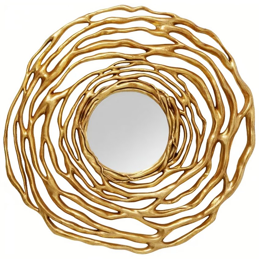 Kare Design Závěsné zrcadlo Twiggy Ø 121 cm