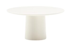 Bílý zahradní stolek Kave Home Albanella 85 cm