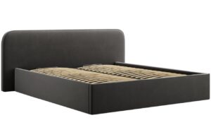 Micadoni Sametová postel Elizabeth 160 x 200 cm s úložným prostorem