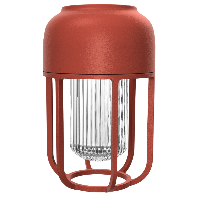 Houe Červená kovová solární LED lampa Light No. 1