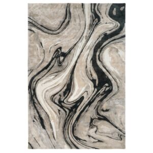 Fargotex Černo-béžový koberec Blur 200 x 300 cm