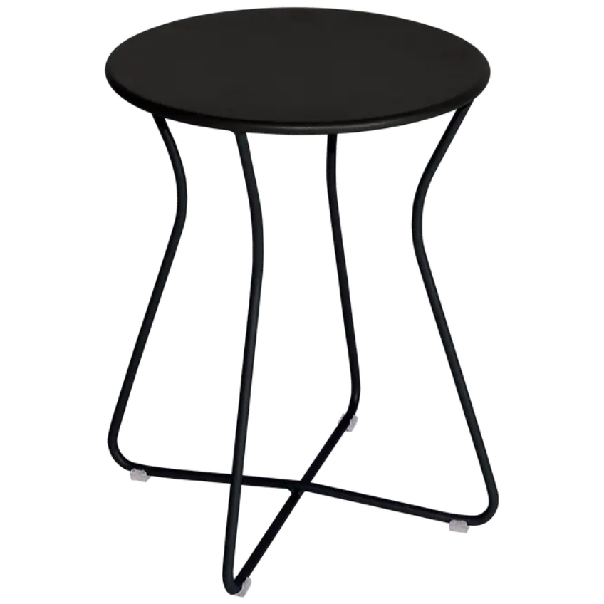 Černá kovová zahradní stolička Fermob Cocotte 34 cm