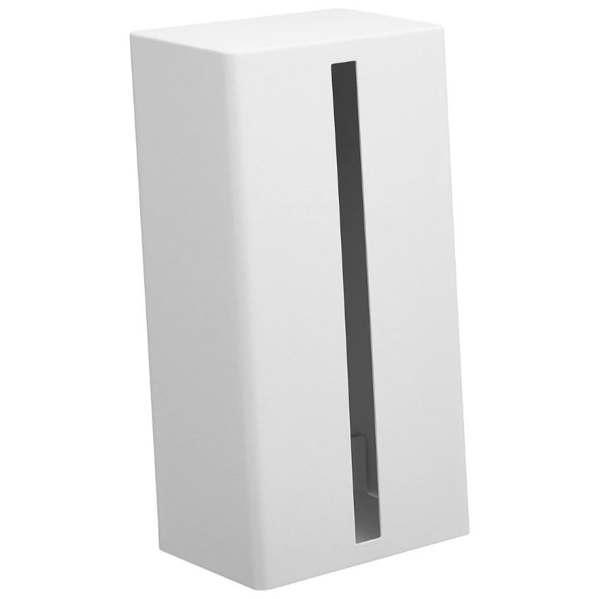 YAMAZAKI Bílý kovový box na ubrousky Tower 23