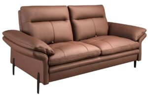 Angel Cerdá Hnědá kožená dvoumístná pohovka No. 6242