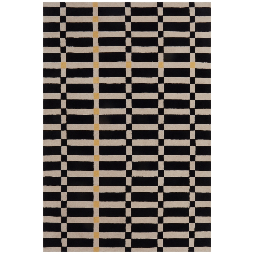 Jotex Černobílý vlněný koberec FIORELLA 200 x 300 cm