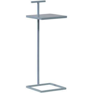 WOOOD Světle modrý kovový odkládací stolek Toste 22 x 22 cm