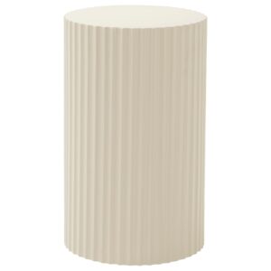 Jotex Krémový nízký lakovaný odkládací stolek LUNDEN