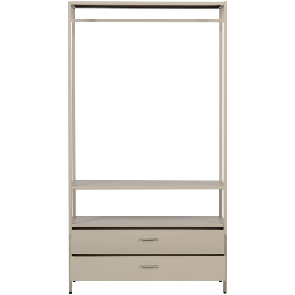 WOOOD Béžový kovový stojací věšák Ferris 185 x 100 cm