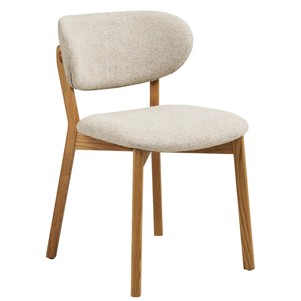 Nordic Living Béžová jídelní židle Dunkri