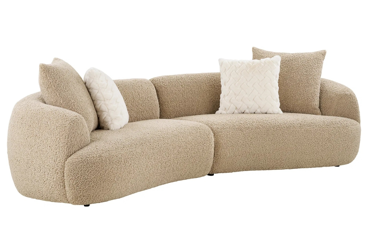 Nordic Living Hnědá pohovka Dalmi 302 cm