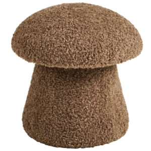 Nordic Living Hnědý taburet Enma 45 cm