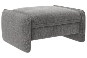 Micadoni Tmavě šedá podnožka Georgia 95 x 70 cm