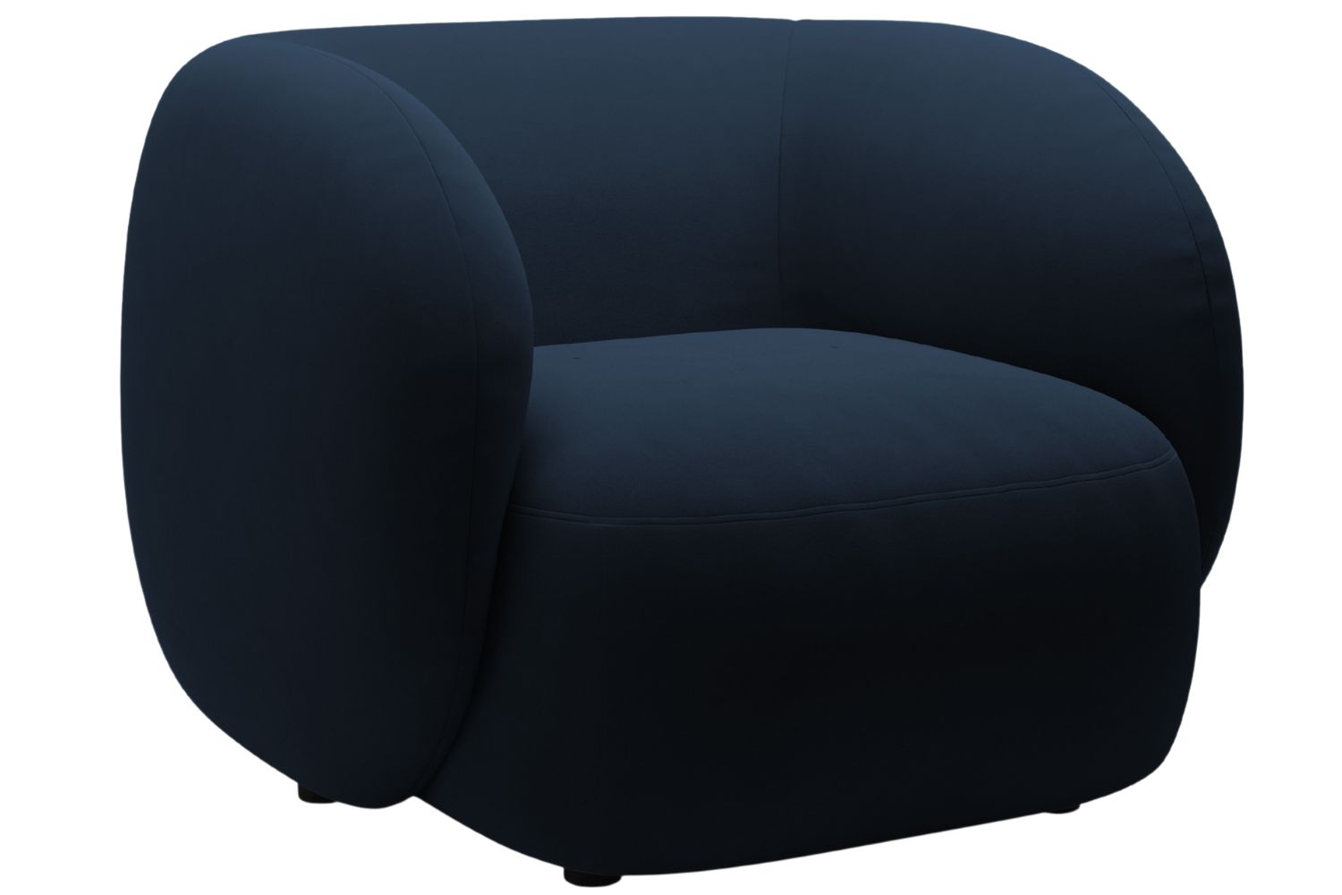 Micadoni Královsky modré sametové křeslo Kate