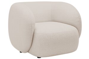 Micadoni Béžové bouclé křeslo Kate