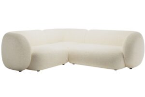 Micadoni Světle béžová rohová pohovka Kate 252 cm