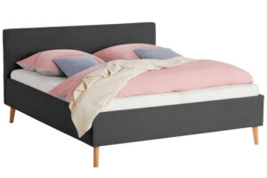 Meise Möbel Antracitově šedá manšestrová dvojlůžková postel Casena 180 x 200 cm