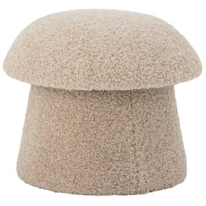 Bloomingville Béžový bouclé puf Bocca 46 cm