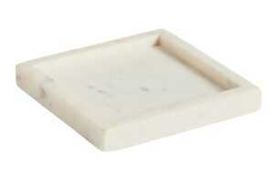 Kave Home Bílý mramorový tác Serela 18 x 18 cm