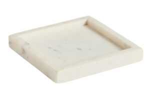 Kave Home Bílý mramorový tác Serela 18 x 18 cm