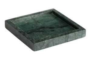 Kave Home Zelený mramorový tác Serela 18 x 18 cm