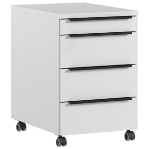 Germania Světle šedý pojízdný kontejner Mailand 42 x 60 cm